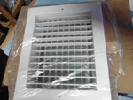 Krueger 880V Grill Vent Register Baffle FACE=10X12 NECK=10X8 Diffuser Wht Adj. Fixed Price $18.13.