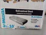 Box Of 5: Lambro 3-1/4" 10" 24" Galvanized Pc. Stack Duct Model (L126). Fixed Price $75.00.