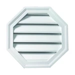 24" Octagon White Polyurethane Gable Vent, Weather & Insect Resistant. Fixed Price $162.74.