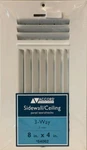 Accord 4" X 8" 3-WAY Sidewall / Ceiling Ventilation Register White 64062. Fixed Price $17.49.