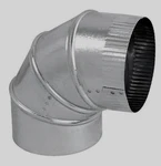 Imperial Manufacturing 4" Furnace Pipe Adjustable Elbow Galvanized GV0285. Fixed Price $8.99.