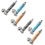 ( 6PACK ) 3.2" Metal Lay Flat Detachment Tobacco Smoking Hand Pipes With Caps. Fixed Price $15.19.