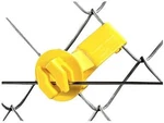 Electric Fencing Insulator, Chain Link And U-post, Yellow, 25-PK.25. Fixed Price $25.16.