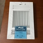 Accord Sidewall Ceiling 3 Way White Steel Vent Adjustable Damper 10 X 6. Fixed Price $9.00.