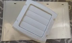Dundas Jafine Louvered Vent Hood, 6", White Easy To Clean Painted Finish New. Fixed Price $29.36.