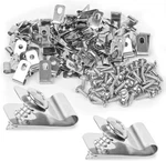 Tottist 120 Pcs Fence Wire Clamps Stainless Steel Fencing Mounting Clips With.... Fixed Price $19.91.