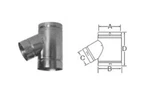 Selkirk 4RV-4FY Type B Round Gas Vent Pipe Fixed Wye 4X4. Fixed Price $51.40.