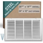 Hoovate 24X12 Inch Hvac Return Air Filter Grille Wall Ceiling Powder-coated Stee. Fixed Price $83.67.