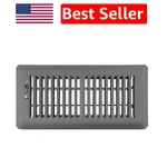 Shoemaker 4X10 Storm Gray Steel Floor Register - Elegant & Durable Vent Cover. Fixed Price $40.69.