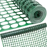 Temporary Fence 4X100FT Green Plastic Mesh Roll Safety Netting Garden Yard. Fixed Price $53.05.