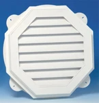 New Canplas Duraflo 626060-00 White Vinyl Octagon Gable Vent 22" 6144026. Fixed Price $40.99.