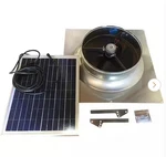 1280 Cfm Aluminum Hybrid (solar/electric) Powered Gable Mount Louver Vent. Fixed Price $160.00.