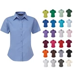 Womens Short Sleeve Shirt Semi Fitted Plain Poplin Blouse Smart Office Work Top. Fixed Price $28.24.