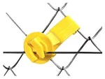 Electric Fencing Insulator, Chain Link And U-post, Yellow, 25-PK.25. Fixed Price $24.91.