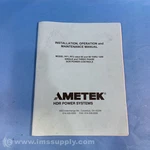 Ametek 40050-IOM-003 Manual Fnip. Fixed Price $12.00.