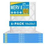 18X20X1 Pleated Air Filter Merv For Home Furnace & Hvac -6 Pack. Fixed Price $32.55.