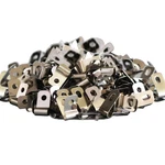 100 Pcs Fence Wire Clamps, Stainless Steel Clips Mount Welded To Vinyl. Fixed Price $16.21.