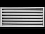 24"W X 12"H Aluminum Privacy Door Hvac Air Grille -"v" Shaped Louvers. Fixed Price $48.00.