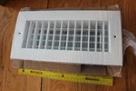 Krueger 880V Grill Vent Wbaffle Neck 10X4" FACE=12X6 Register White Multi Direct. Fixed Price $19.97.
