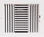 Three-way Plastic Side Wall/ceiling Register White 10"W X 8"H For Duct Ope.... Fixed Price $25.25.