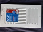 Truaire 12X6 Inch Steel White Way 321870 H103M Wall Ceiling Register Nip. Fixed Price $14.99.