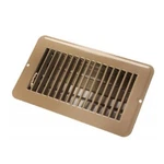 Jr Products 02-28975 Floor Mount Register 4"X8" With Damper Brown. Fixed Price $14.99.