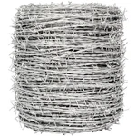 Real Barbed Wire 1320FT, 4 Point Roll 18 Gauge For Crafts, Fences.... Fixed Price $137.69.