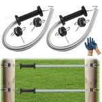 2 Set Fence Gate Kit,electric Handle With SPRING,16.4 Ft. Fixed Price $31.38.