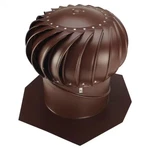 Lomanco Roof Vents 19"X21"X21" Brown Aluminum Internally Braced Whirlybird Wind. Fixed Price $140.07.