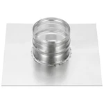 4" Duct Connector Flange Dryer Vent Wall Plate Square Round Straight Silver. Fixed Price $30.43.