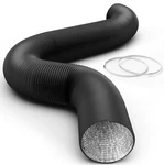 Ipower 10/12 Inch 8/25 Feet Aluminum Ducting 4 Layer Protection Dryer Vent Hose. Fixed Price $19.28.