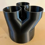 10" 6" 3-WAY Splitter For Hvac, Fume Exhaust & More Duct Hose Tube Connector. Fixed Price $89.99.