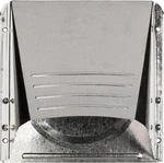 Deflecto Dryer Vent, Wide Mouth Galvanized Hood With Pipe, Silver, (GVH4. Fixed Price $35.95.