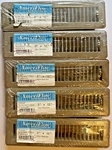 Ameri Flow Rectangle Floor Register Vent X 12 In Metal Steel Brown Lot Of 5. Fixed Price $44.32.