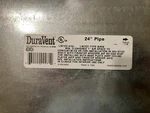 M&g Duravent Oval Gas 24" Length Rigid Pipe - 4GW24. Fixed Price $28.00.