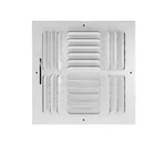 Venti Air 10" X Steel For Ceiling/ Sidewall White 4-WAY Curve Blade Register. Fixed Price $24.00.