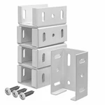 Ohiy Aluminum Fence For Vinyl Fencing 2-3/4IN Rails 8X Brackets Screws. Fixed Price $31.99.