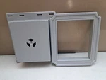 Scallop Mounting BLOCK,030 Paintable, 00030101030 Mid America, 7"W 8"H, Vinyl. Fixed Price $10.00.
