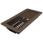 Deflecto Floor Vent Register, 4" X 10", Brown (RGFB104). Fixed Price $17.99.