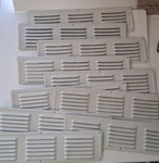 Lot Of 10 White Aluminum Under Eave 16 In. X 4 Air Vents New. Fixed Price $30.00.