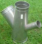 Nordfab Heating Hvac Dust Collecting Double Branch 11 9 8 4 Ss Ducting. Fixed Price $159.95.