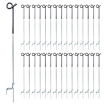 Arifaro Fence 41 Inch Pig Tail Step-in Post,electric Black. Fixed Price $144.08.
