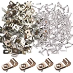 Yowlieu 100PCS Fence Wire Clamps Stainless Steel W/ Screws 12-16 Gauge. Fixed Price $21.99.