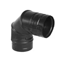 Pelletvent For Multi-fuel 3IN. Diameter 90 Elbow, Black. Fixed Price $95.00.