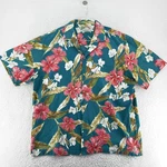 Vintage Paradise Found For Ll Bean Shirt Mens Large Hawaiian Aloha Rayon Floral. Fixed Price $44.99.