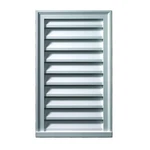 Fypon 24" Rectangular White Polyurethane Weather Resistant Gable Louver Vent. Fixed Price $231.58.