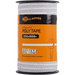 Gallagher Electric Fence Poly Tape Ultra White 656 Ft Roll Stainless Steel. Fixed Price $49.93.