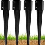 Wimart 4"X4" Heavy Duty Metal Fence Post Anchor Ground Spike - No Dig Galvanized. Fixed Price $81.59.