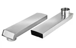 Lambro Tite-fit 90 Rectangular Aluminum Dryer Duct #3006 Extends 24-41" Usa Oem. Fixed Price $34.99.