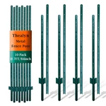 Thealyn 7FT Fence Posts, Pack Of 10 - Sturdy Metal Feet (requires Assembly). Fixed Price $173.99.